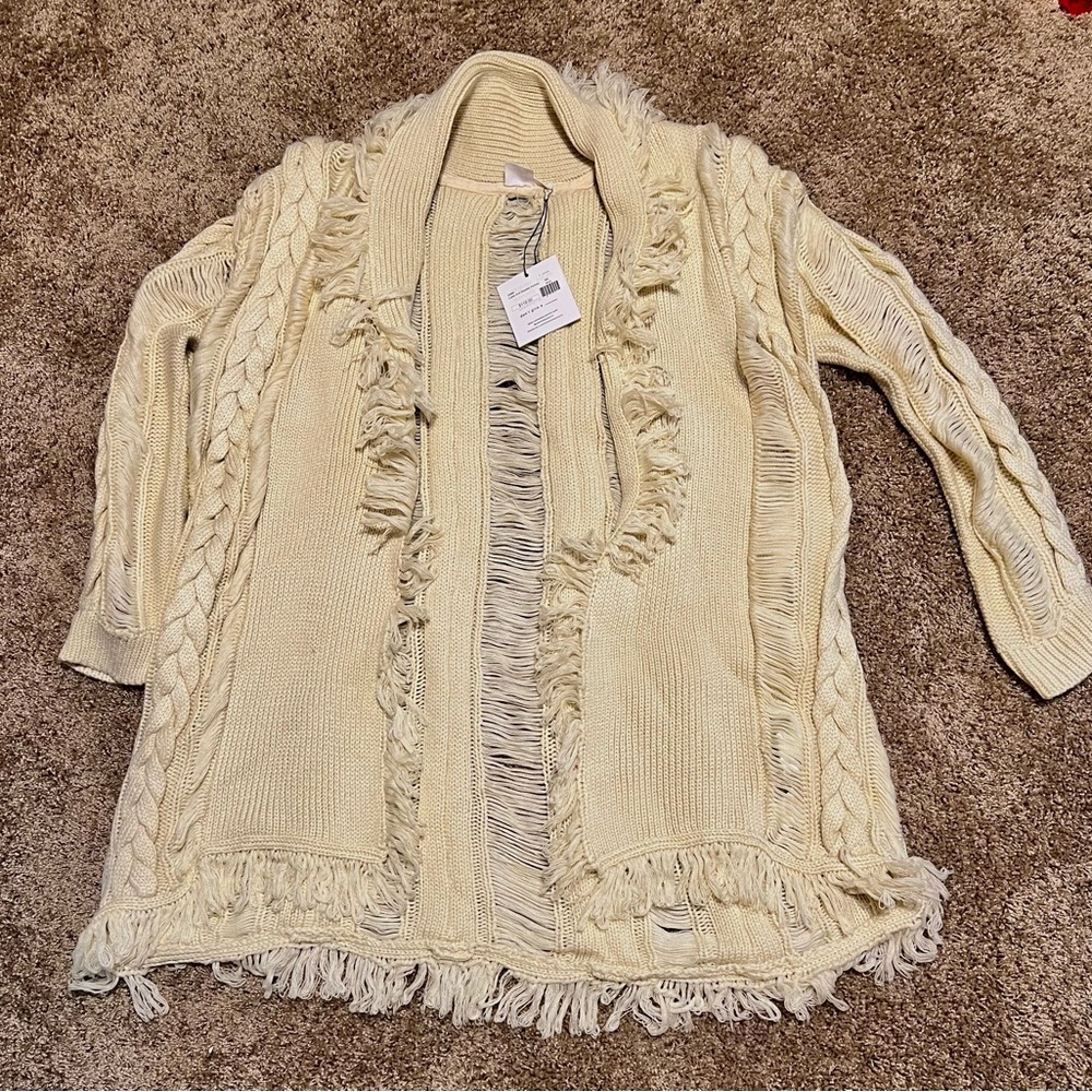 Some days Lovin Cream Knit Women's Jacket. M/L